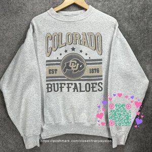 Vintage University of Colorado Buffaloes Sweatshirt CU Buffaloes Shirt tee